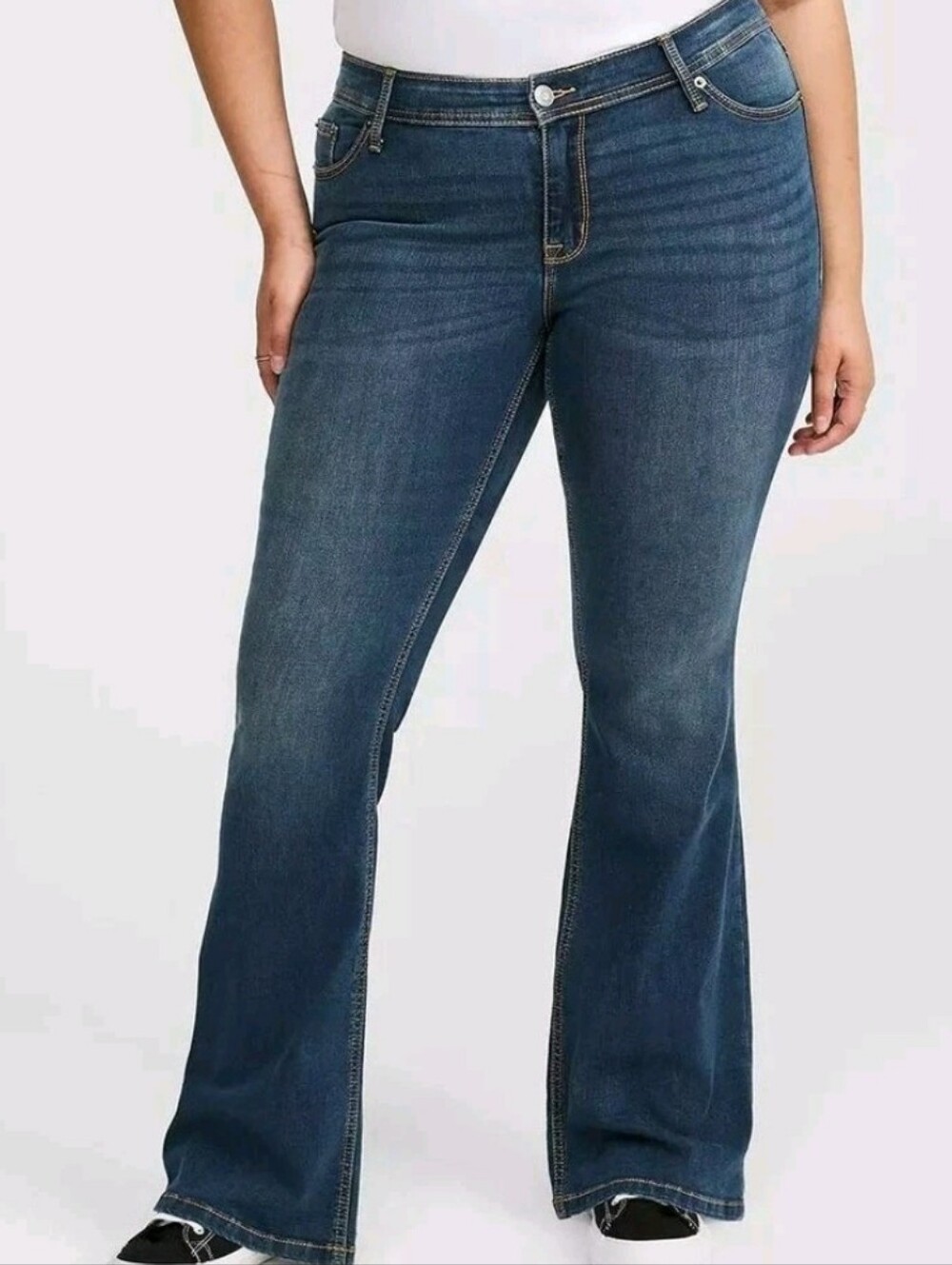 Torrid Dark Blue Luxe Slim Boot-Cut Size 26 Jeans
